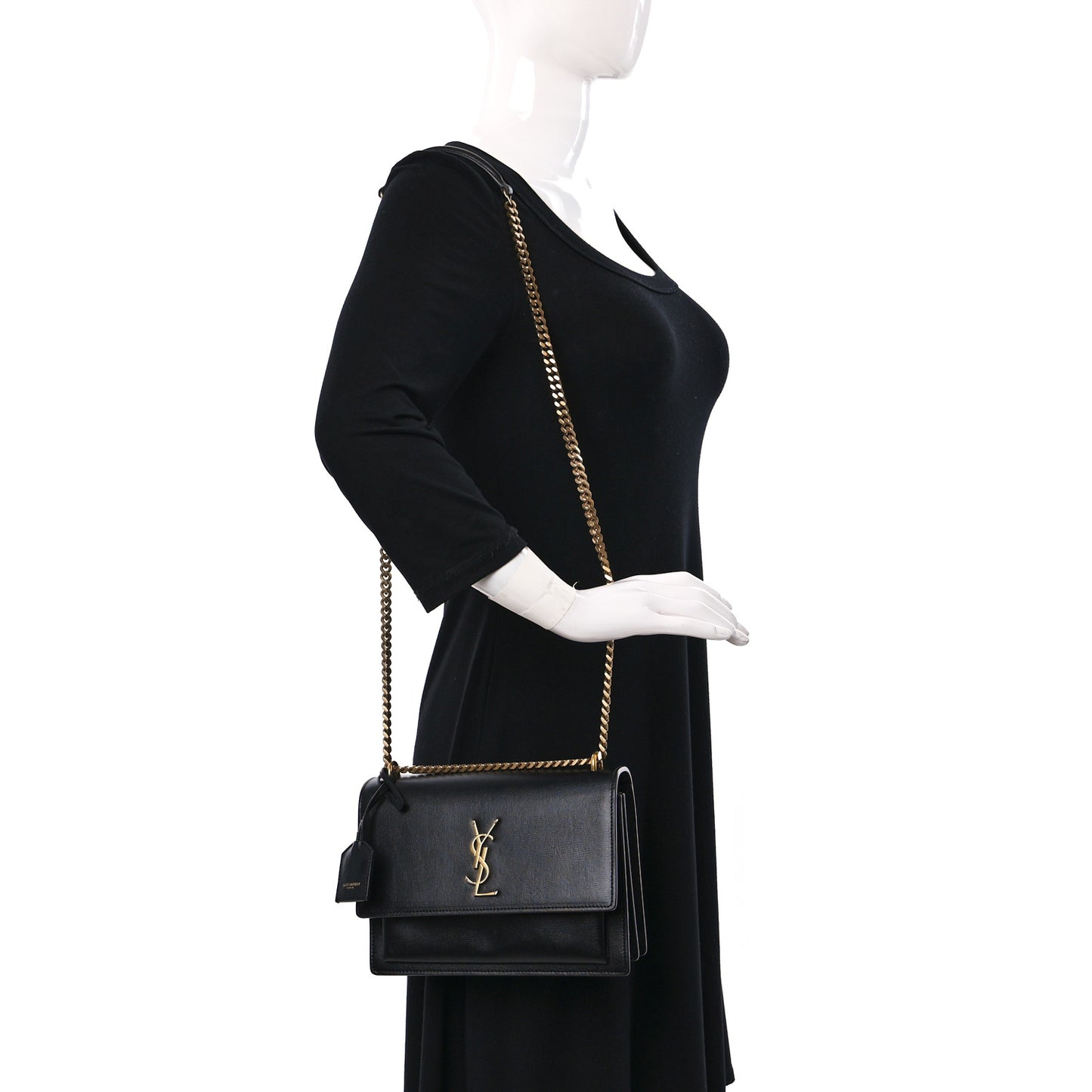 Calfskin Medium Monogram Sunset Black