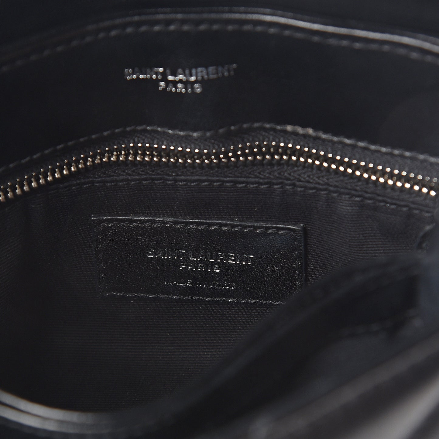Calfskin Y Quilted Monogram Toy Loulou Crossbody Bag Black