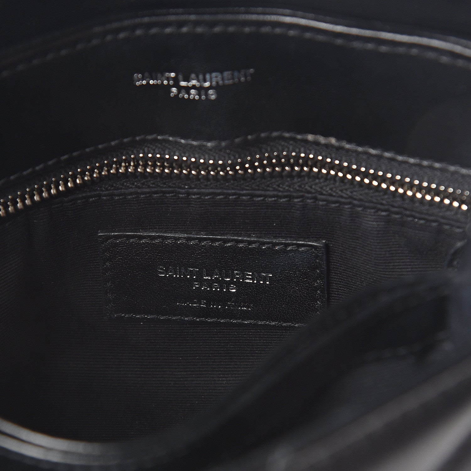 Saint Laurent Calfskin Y Quilted Monogram Toy Loulou Crossbody Bag Black 5 of 8