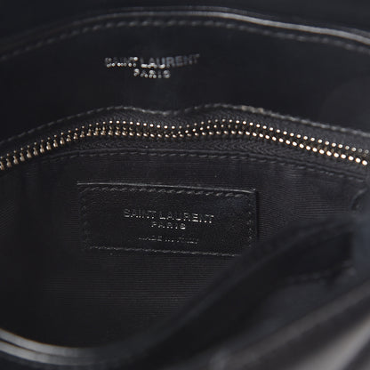 Saint Laurent Calfskin Y Quilted Monogram Toy Loulou Crossbody Bag Black 5 of 8