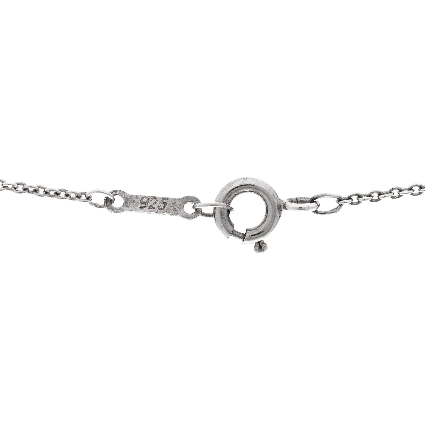 Sterling Silver 11mm Elsa Peretti Bean Pendant Necklace