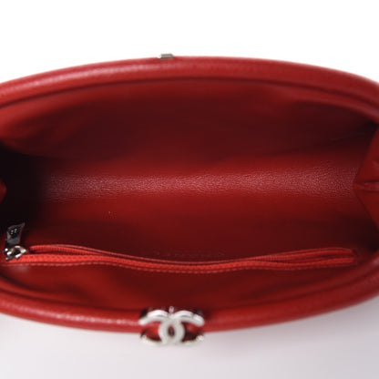 Chanel Caviar Quilted Timeless Clutch Red 5 of 10