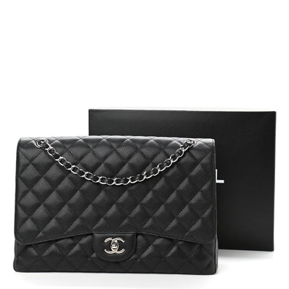 Chanel Caviar Quilted Maxi Single Flap Black 10 of 10