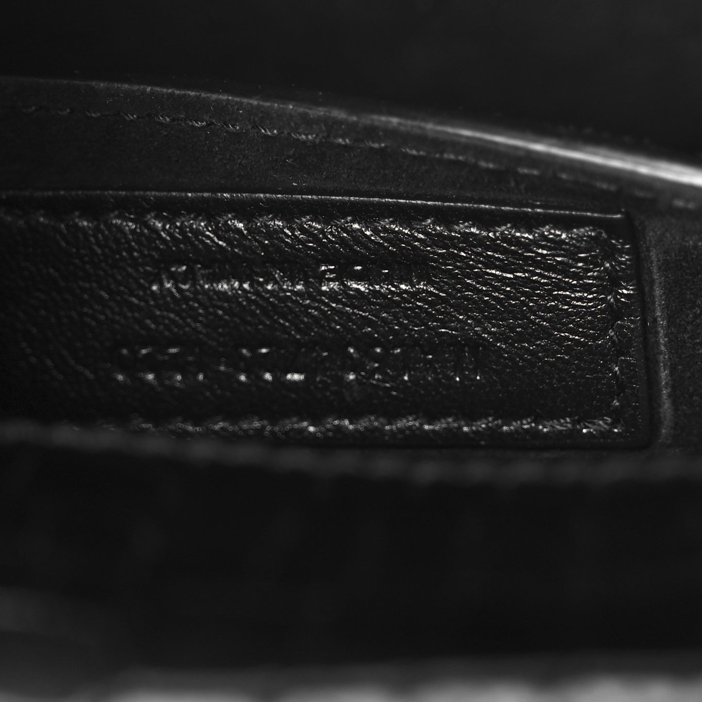 Calfskin Crocodile Embossed Medium Monochrome Monogram Sunset Black