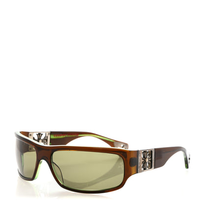Chrome Hearts REJECTED Sunglasses Brown Green 1 of 7