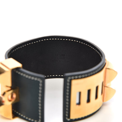 Hermes Evercolor Collier de Chien CDC Bracelet T2 Vert Cypres 4 of 6