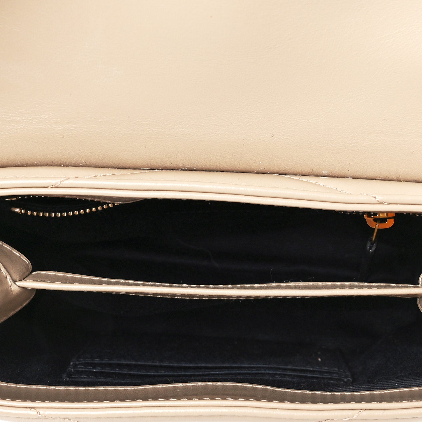 Calfskin Y Quilted Monogram Toy Loulou Crossbody Bag Dark Beige
