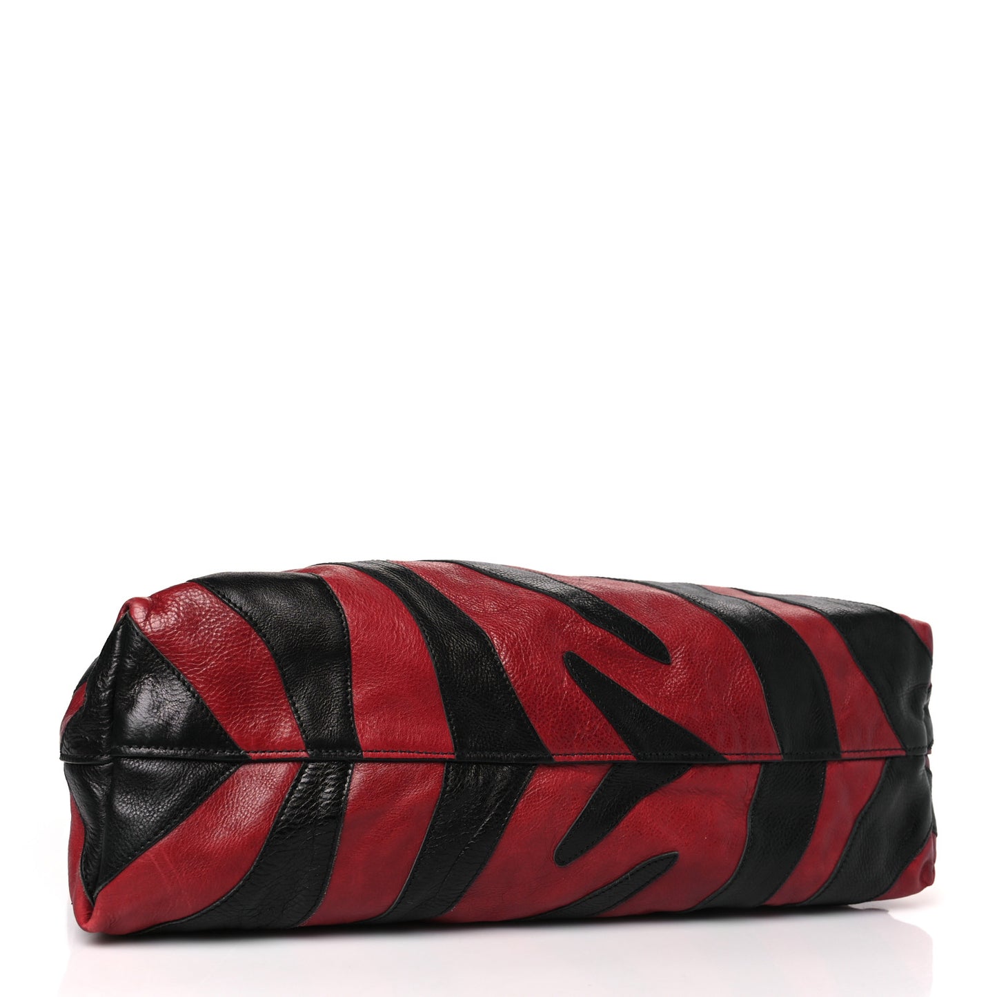 Glace Calf Zebra Hobo Black Red