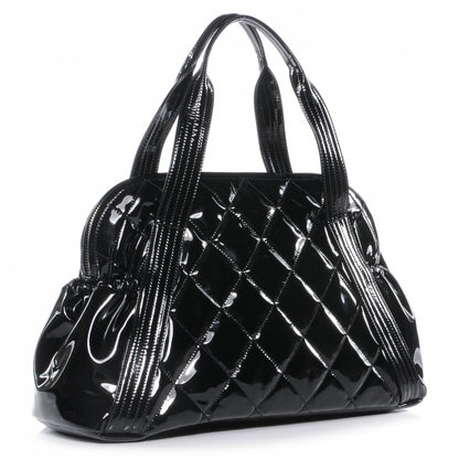 Chanel Vinyl Quilted CC Large Tote Black 3 of 7