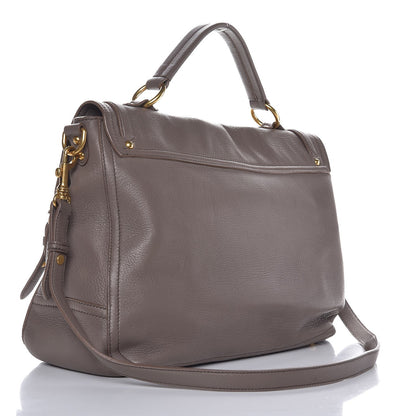 Miu Miu Cervo East-West Flap Satchel Gray 3 of 7