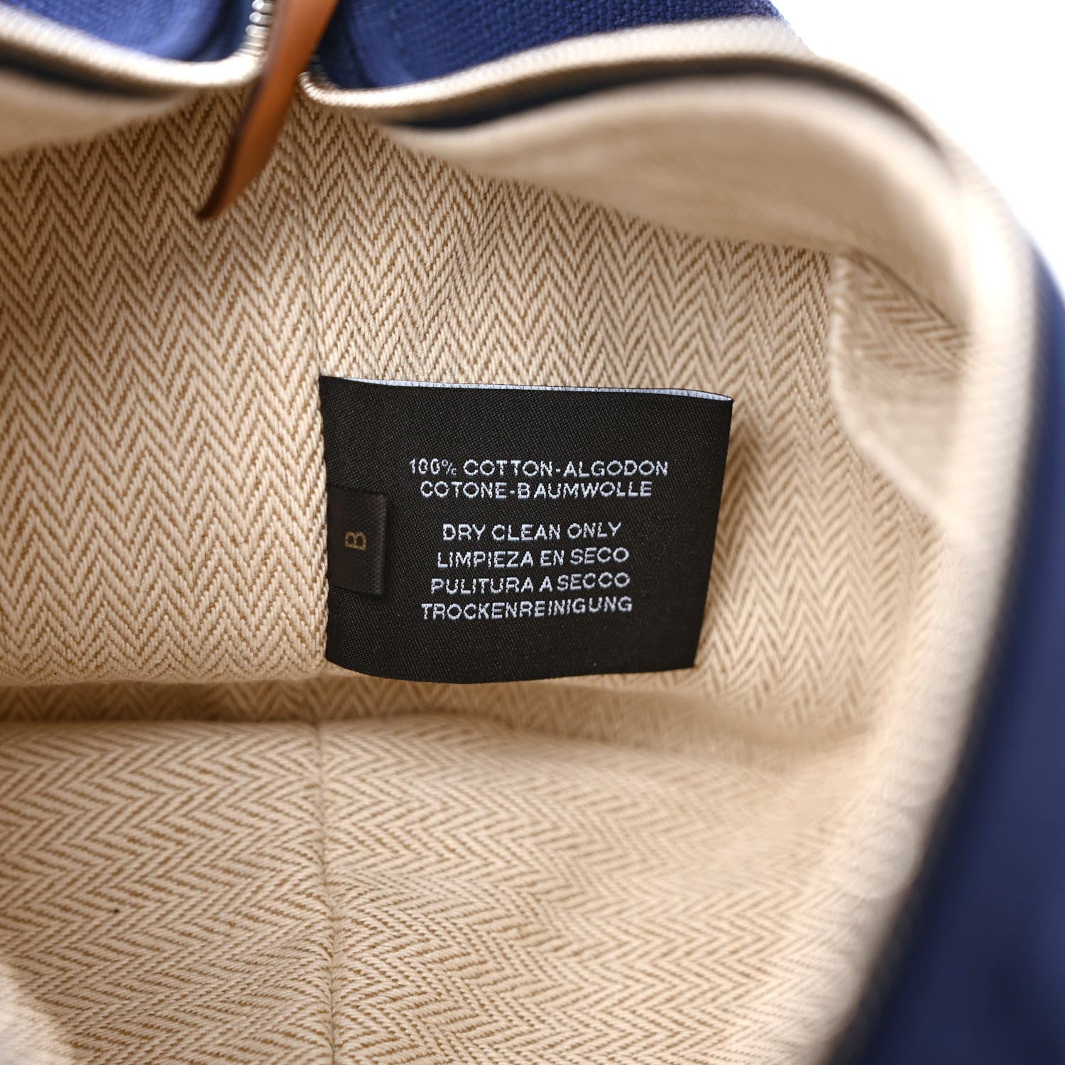 Hermes Canvas Small Bride-A-Brac Pouch Marine 7 of 8
