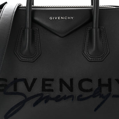 Givenchy Calfskin Signature Logo Small Antigona Black 8 of 11