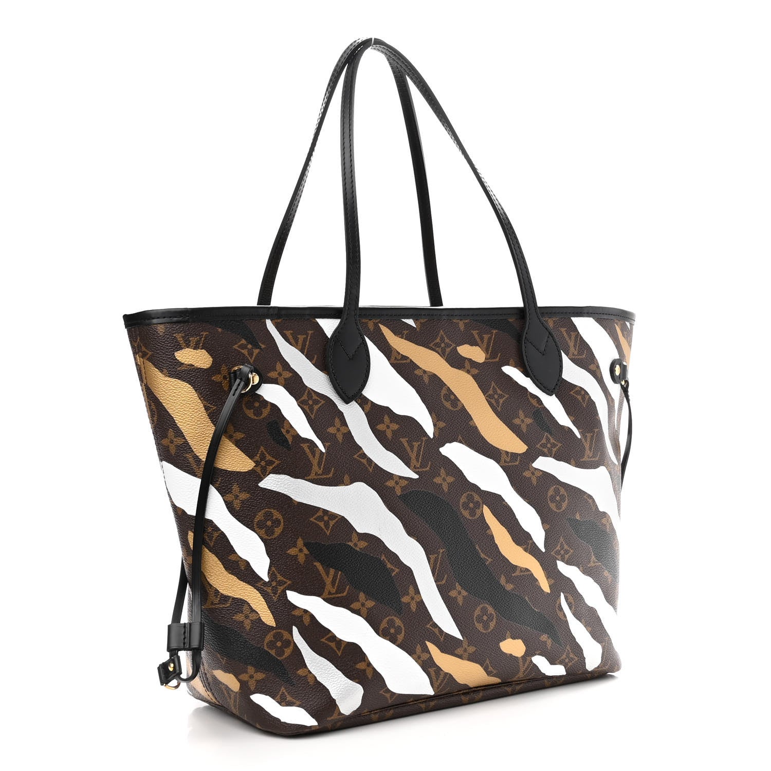 Louis Vuitton X LOL Monogram Neverfull MM Gold Silver 3 of 9