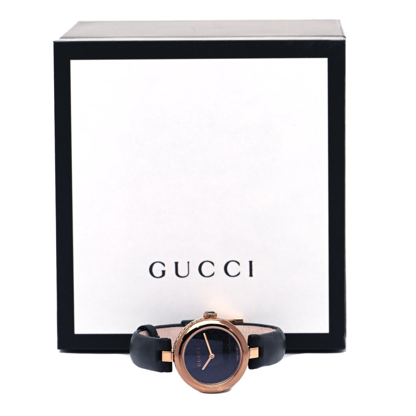 Stainless Steel Calfskin 27mm Diamantissima Quartz Watch Black
