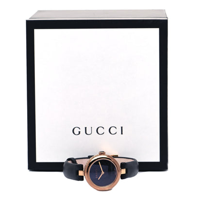 Gucci Stainless Steel Calfskin 27mm Diamantissima Quartz Watch Black 5 of 5