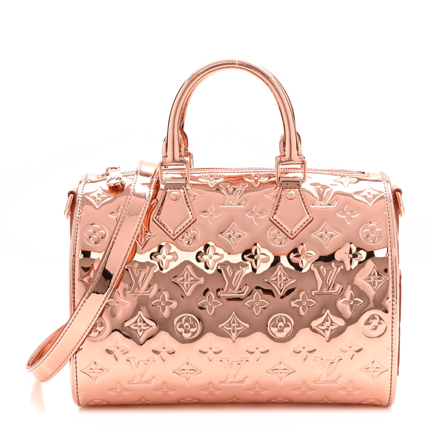 Louis Vuitton Monogram Miroir Speedy Bandouliere 25 Copper 1871322