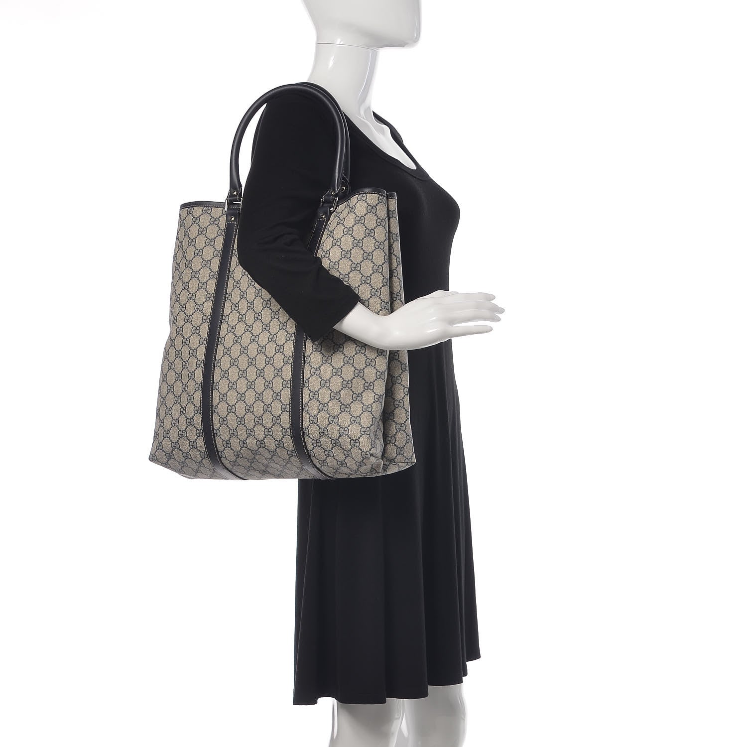Gucci GG Plus Monogram Joy Vertical Tote Navy 2 of 11