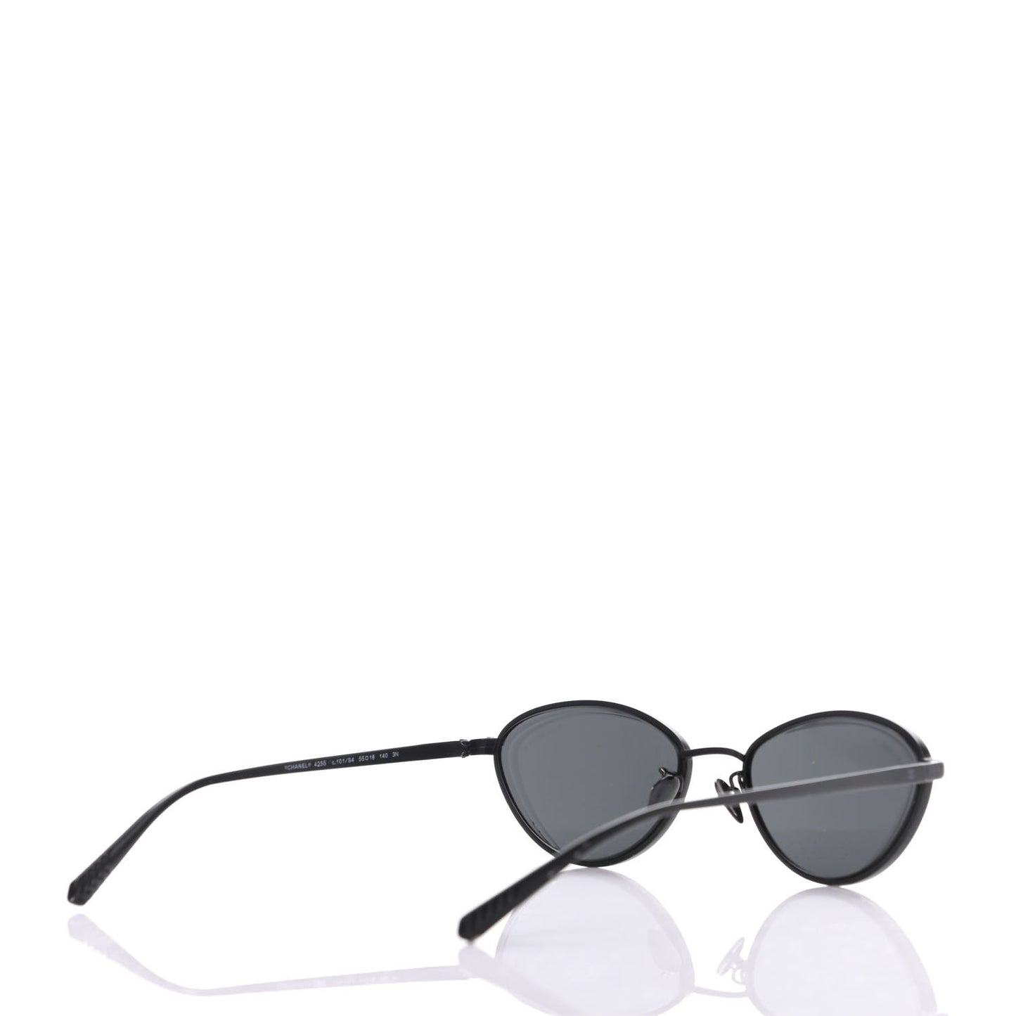 Metal Cat Eye Sunglasses 4255 Black