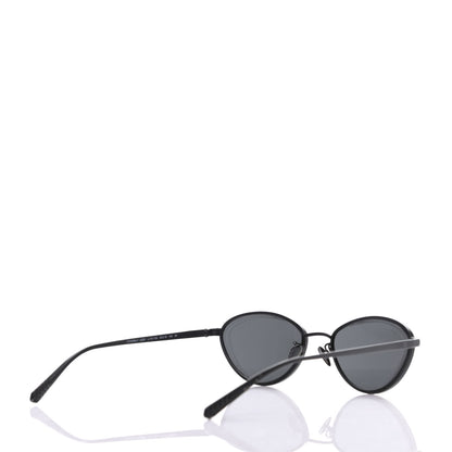 Chanel Metal Cat Eye Sunglasses 4255 Black 4 of 8
