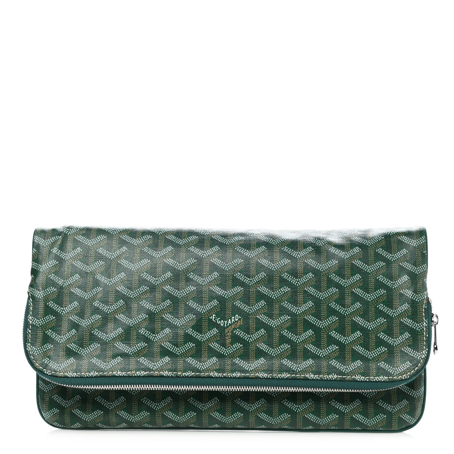 Goyard Goyardine Sainte Marie Soft Clutch Green 1 of 6