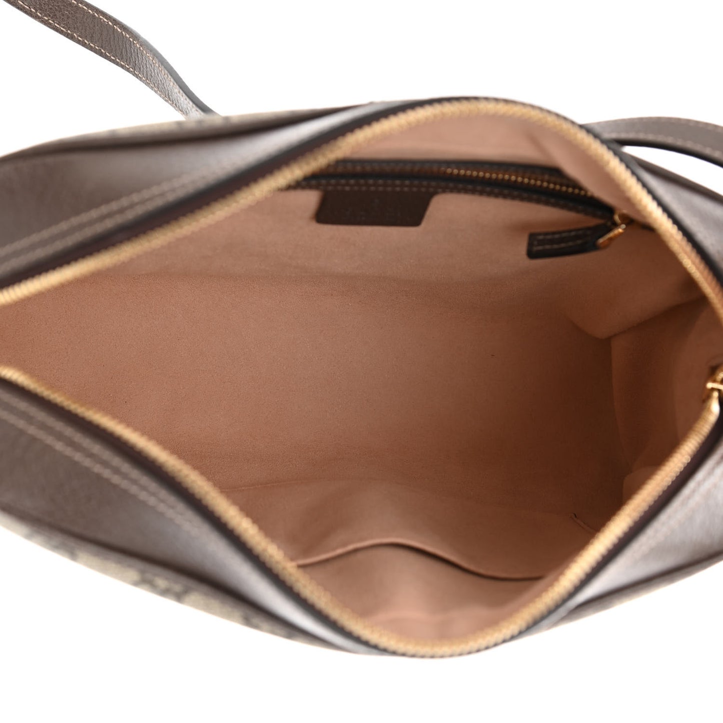 GG Supreme Monogram Web Small Ophidia Shoulder Bag Brown