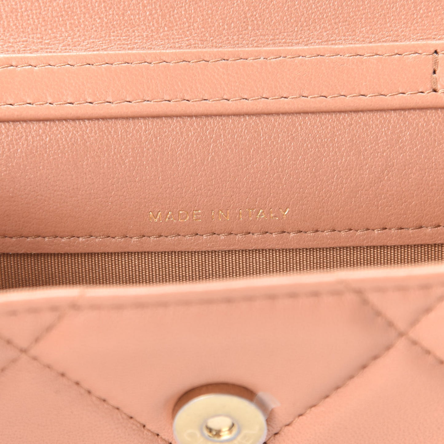 Lambskin Quilted Chanel 19 Flap Belt Bag Brown