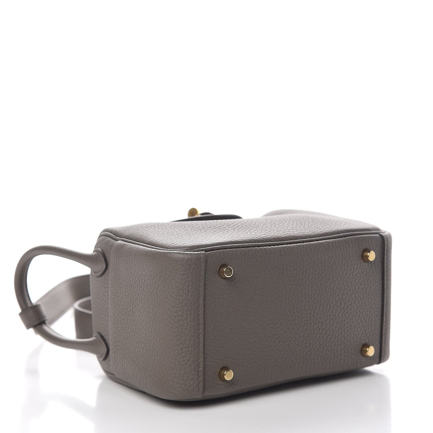 Hermes Taurillon Clemence Mini Lindy 20 Etain 4 of 11