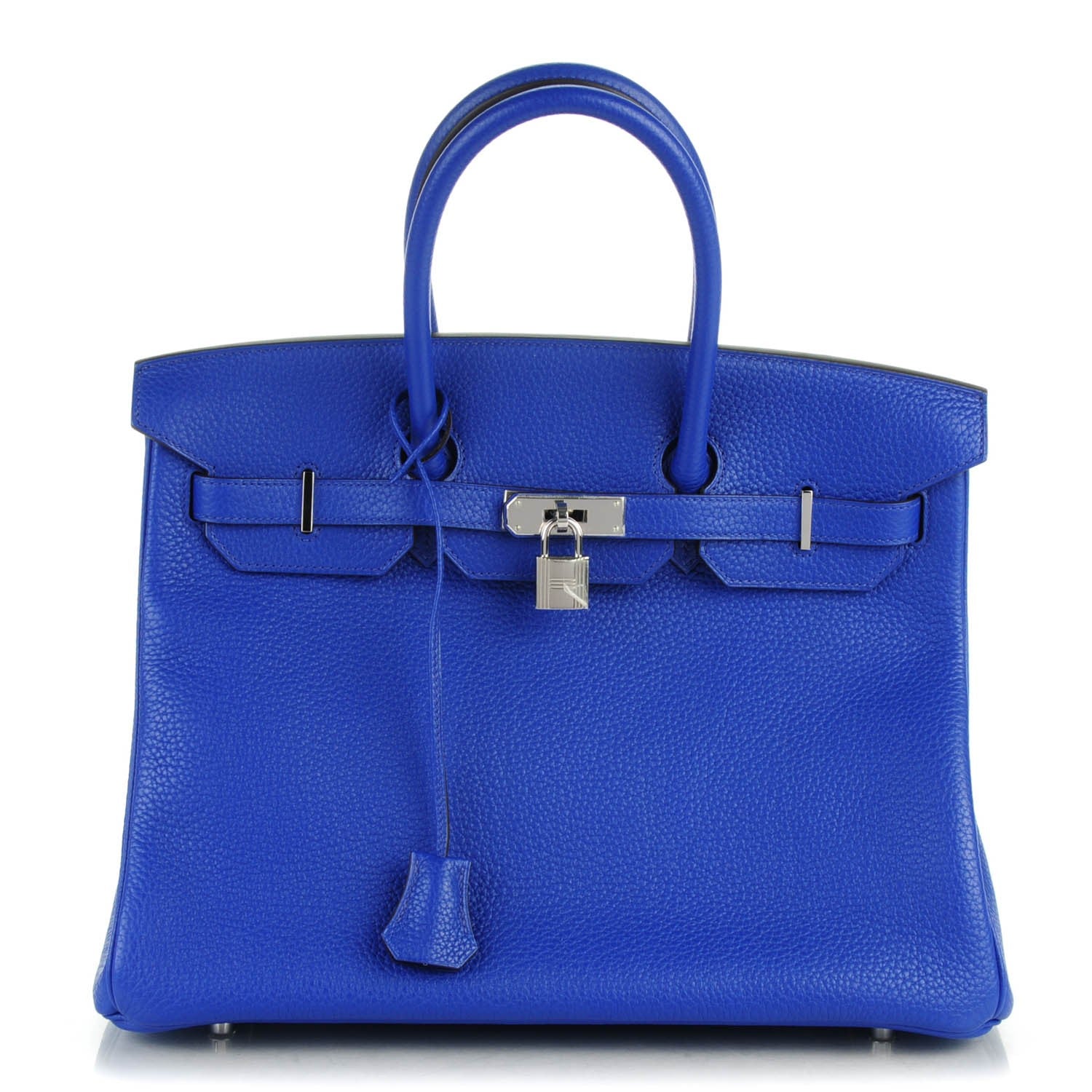 Hermes Taurillon Clemence Birkin 35 Bleu Electrique 1 of 27