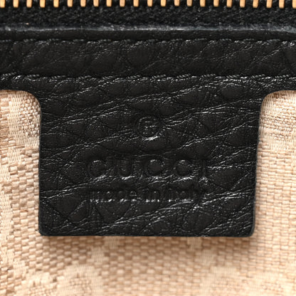 Gucci Pebbled Calfskin Medium Diana Bamboo Shoulder Bag Black 6 of 11