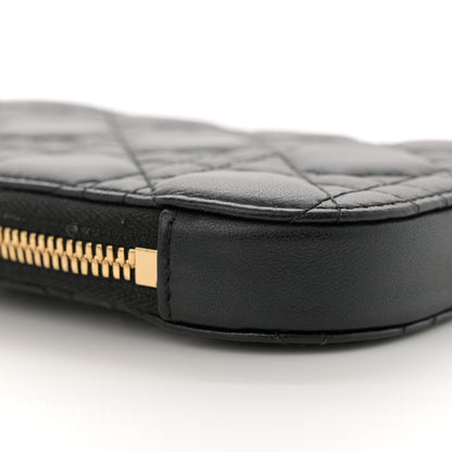 Christian Dior Lambskin Cannage Lady Dior Phone Holder Black 9 of 12