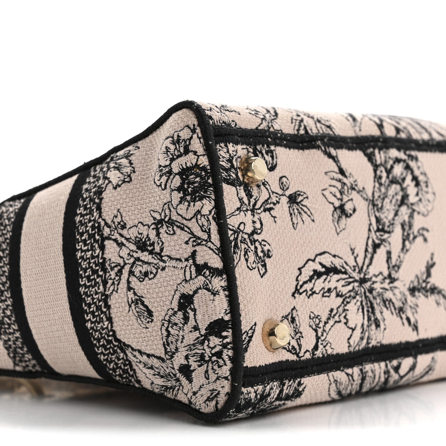 Canvas Embroidered Jardin Botanique Medium Lady D-Lite Light Pink Black