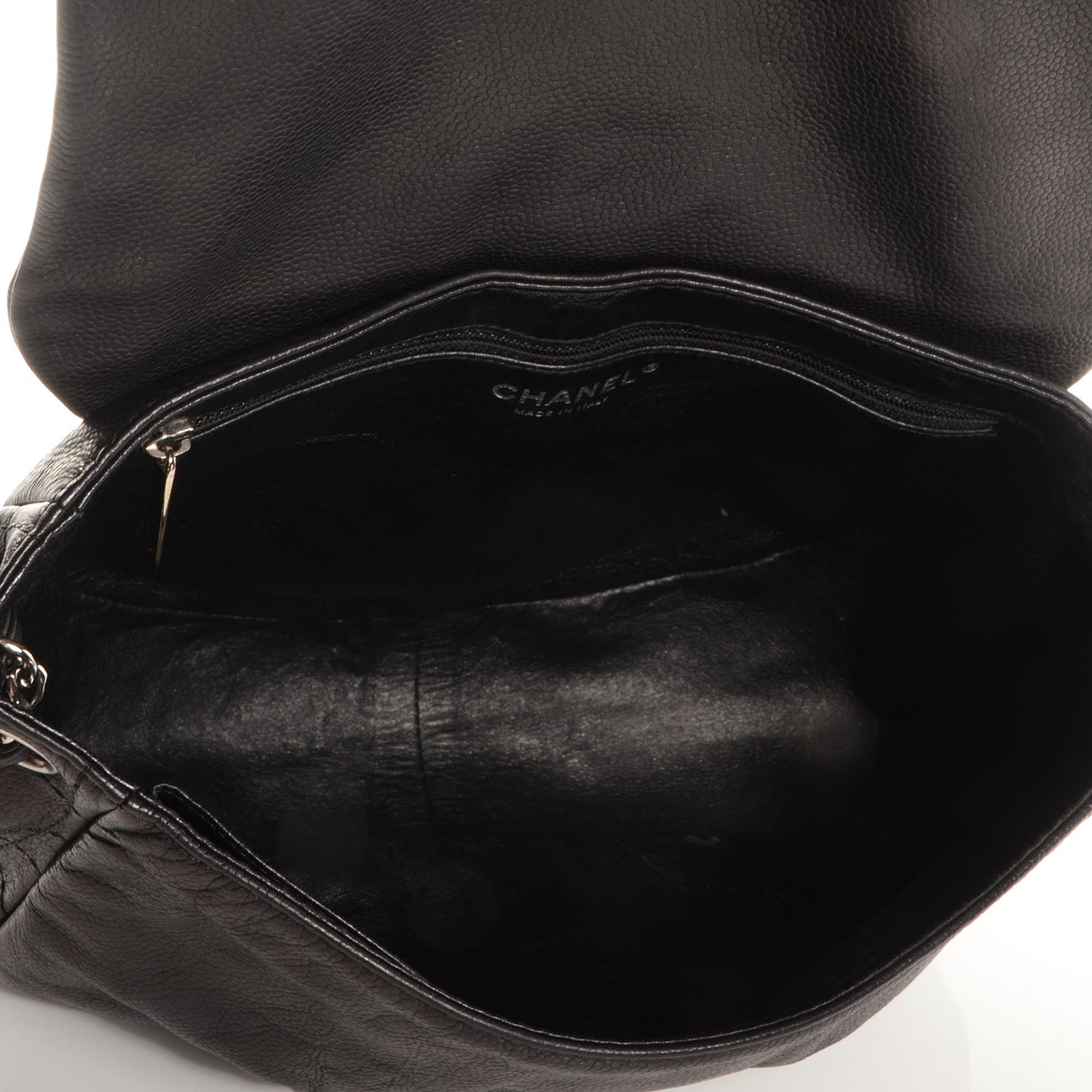 Chanel Caviar Half Moon Large Flap Black 4 of 6