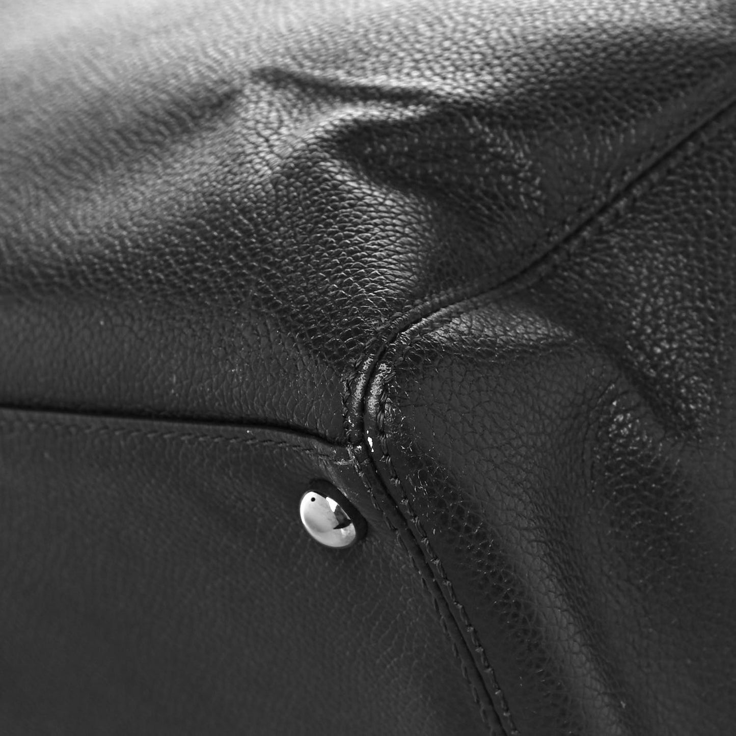 Calfskin Cerf Executive Shopper Tote Anthracite