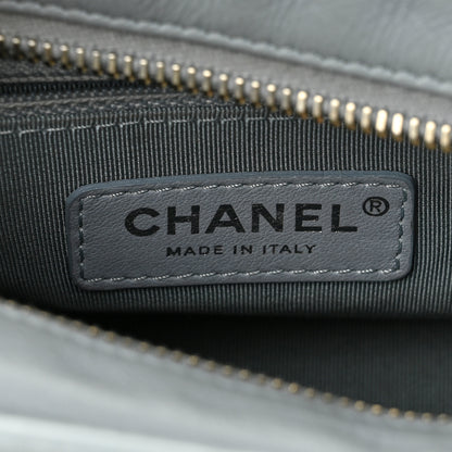 Chanel Aged Calfskin Quilted Small Gabrielle Hobo Light Blue 6 of 11