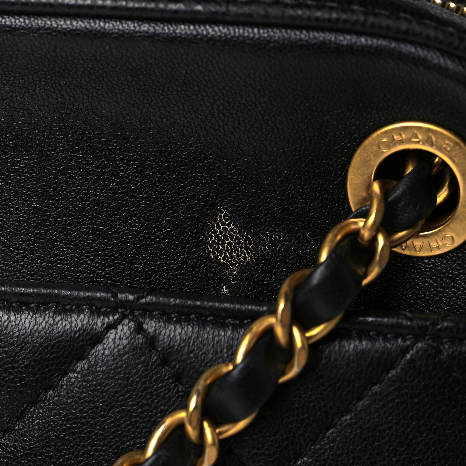 Chanel Goatskin Quilted Chanel 19 Camera Case Black 10 of 10