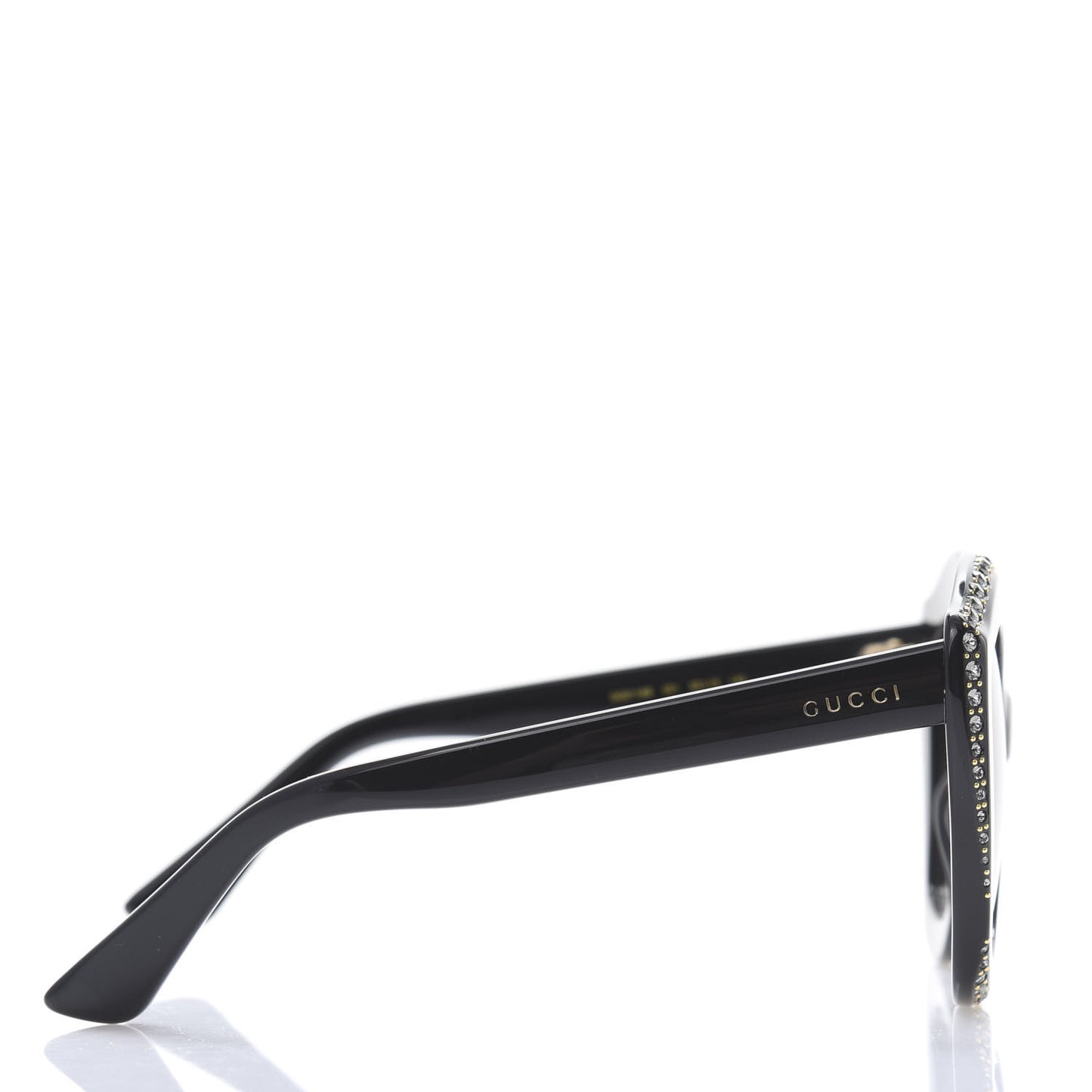 Crystal Cat Eye GG0118S Sunglasses Black