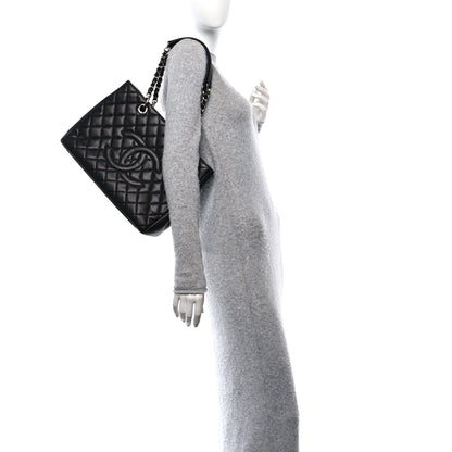 Chanel Caviar Quilted Grand Shopping Tote GST Black 2 of 10