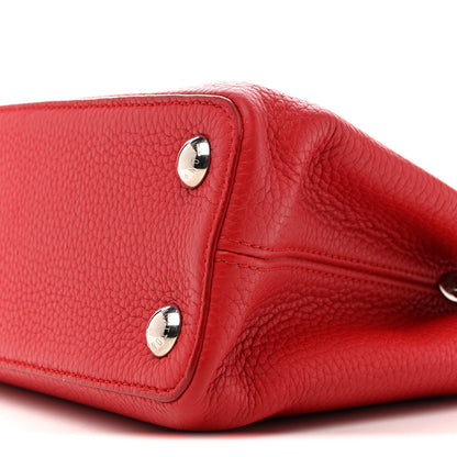 Louis Vuitton Taurillon Capucines BB Scarlet Red 9 of 13
