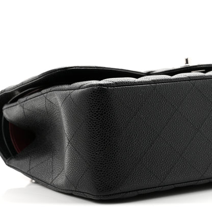 Chanel Caviar Quilted Jumbo Double Flap Black 9 of 11