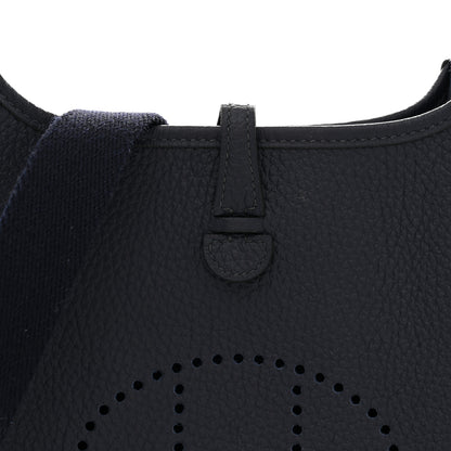 Hermes Taurillon Clemence Evelyne TPM Bleu Nuit 8 of 11
