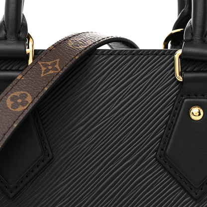 Louis Vuitton Epi Sac Plat BB Black 7 of 9