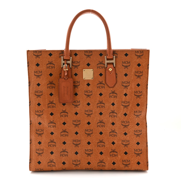 MCM 　限定品バッグ MCM Visetos Large Munchen Tote Cognac 1843352 – FASHIONPHILE