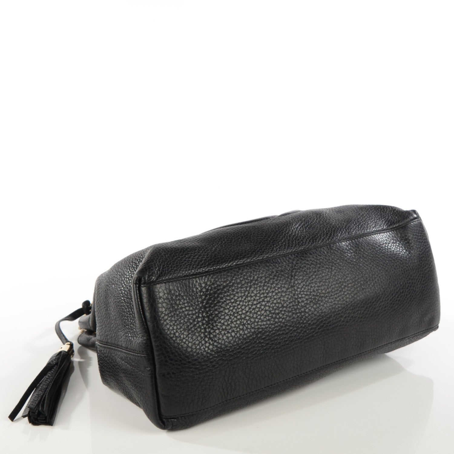 Gucci Pebbled Calfskin Medium Soho Chain Shoulder Bag Black 4 of 8