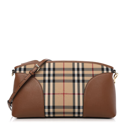 Burberry Horseferry Check Small Chichester Crossbody Clutch Bag Honey Tan 1 of 9