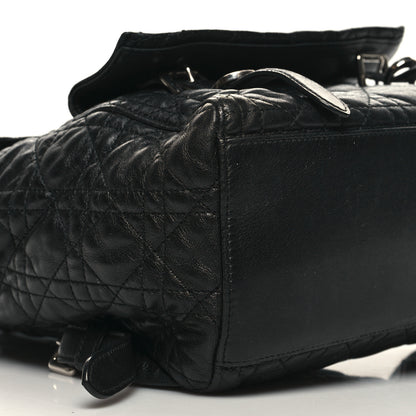 Christian Dior Lambskin Cannage Large Stardust Backpack Black 8 of 11
