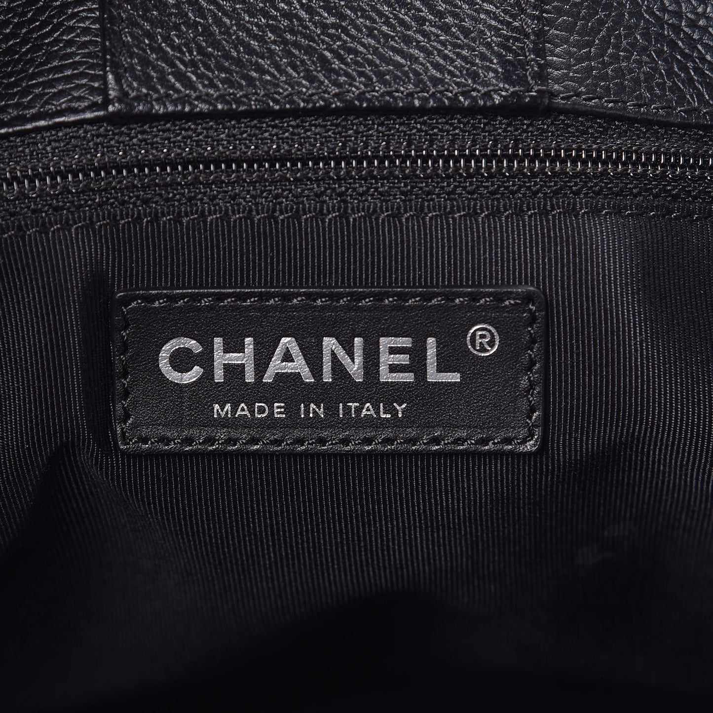 Calfskin Cerf Executive Shopper Tote Black