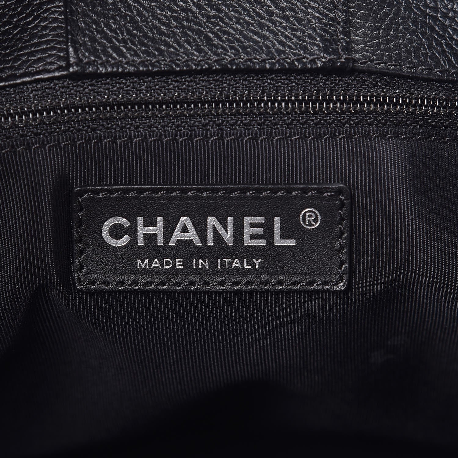 Chanel Calfskin Cerf Executive Shopper Tote Black 7 of 8
