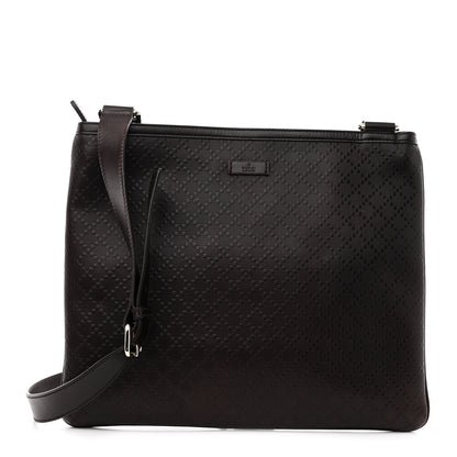 Gucci Hilary Lux Bright Diamante Medium Flat Messenger Bag Testa Di Moro 1 of 9