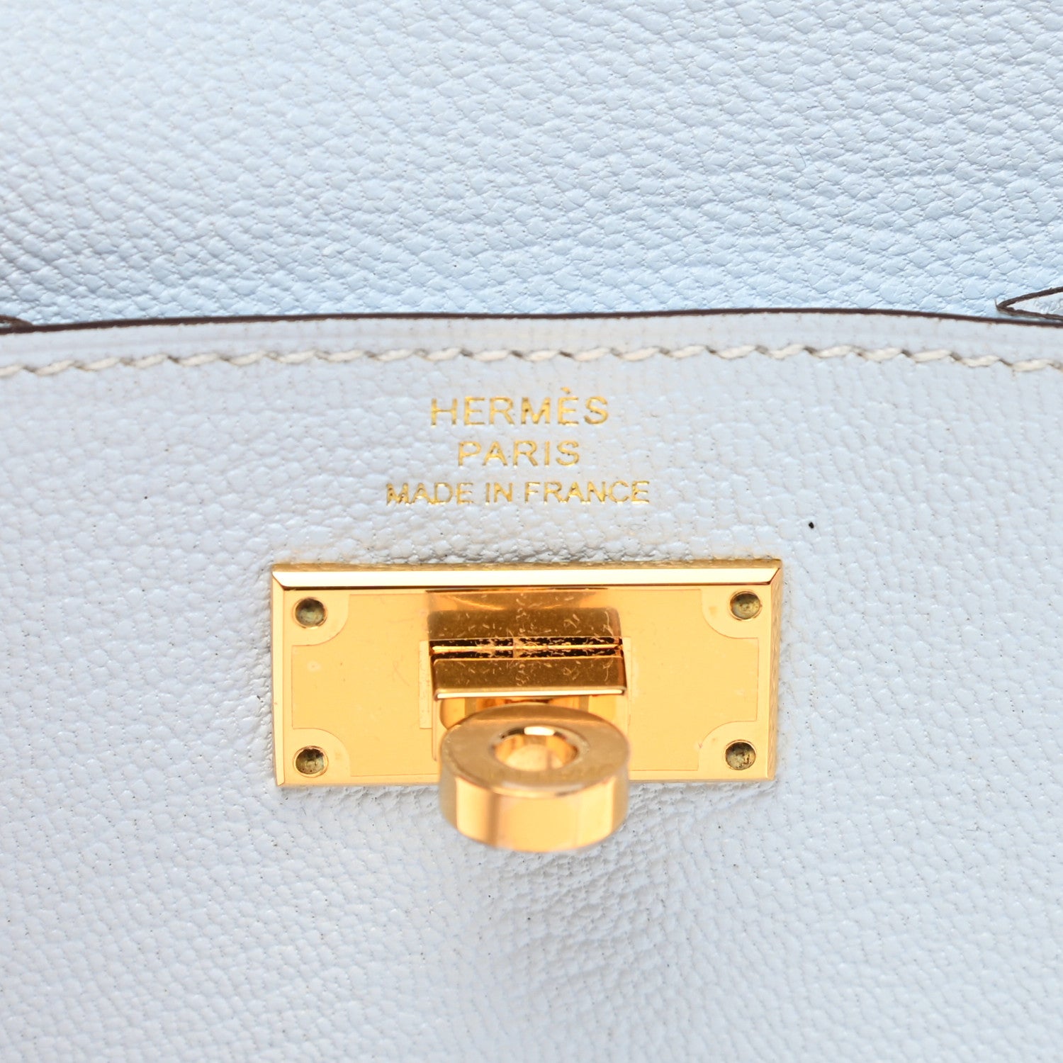 Hermes Chevre Mysore Kelly Pocket Compact Wallet Bleu Brume 6 of 8