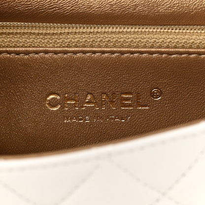 Chanel Lambskin Quilted Small Chic Pearls Flap White 6 of 11